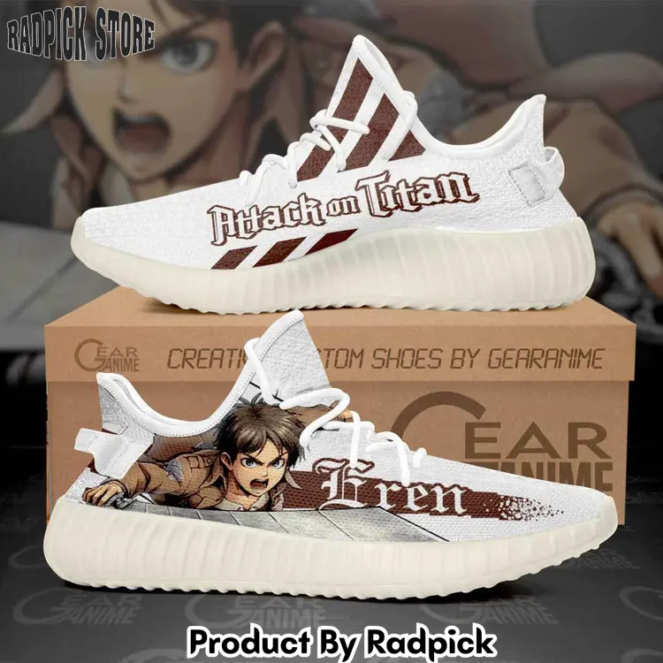 Eren yeager yeezy shoes anime  rp444444